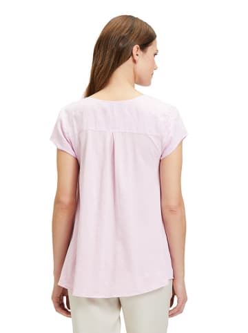 CARTOON Leinen-Bluse in Rosa