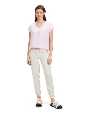CARTOON Leinen-Bluse in Rosa