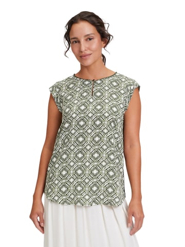 Betty Barclay Blouse wit/kaki
