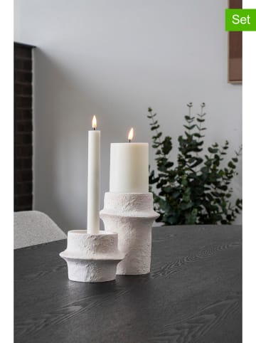 House Nordic 2er-Set: Kerzenhalter in Creme