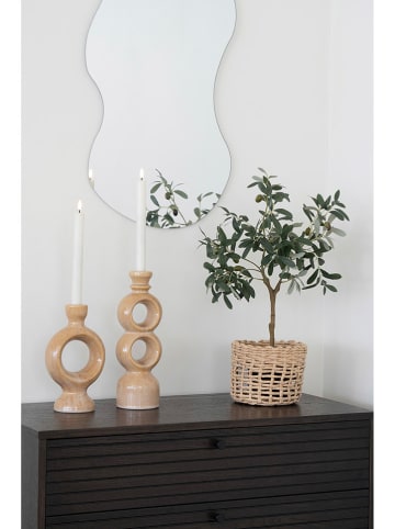 House Nordic Kerzenständer in Hellbraun - (H)23,5 cm