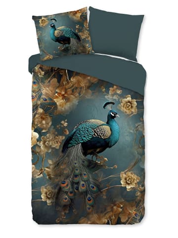 Pure Mikrofaser-Bettwäsche-Set "Savaya" in Petrol