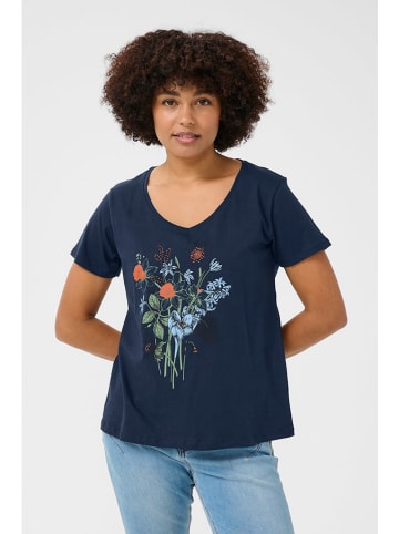 Cream Shirt "Elvire" donkerblauw