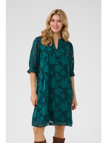 Cream Jurk "Yana" turquoise