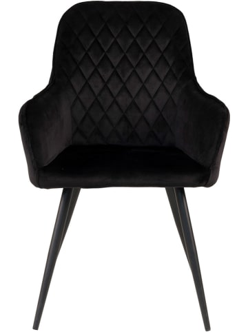House Nordic 2-delige set: eetkamerstoelen zwart - (B)65 x (H)87 x (D)57 cm