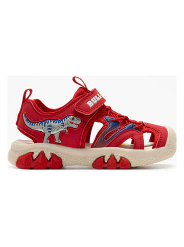 Bull Boys Halbsandalen "T-Rex" in Rot/ Creme