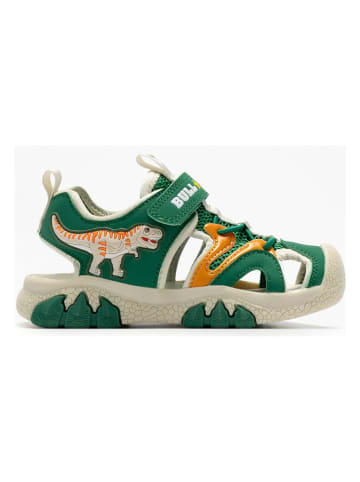 Bull Boys Halbsandalen "T-Rex" in Grün/ Creme