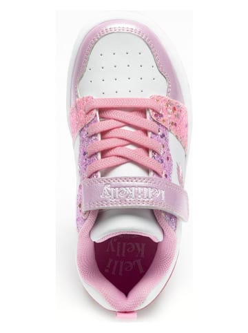 Lelli Kelly Sneakersy "Amalia" w kolorze biało-jasnoróżowym