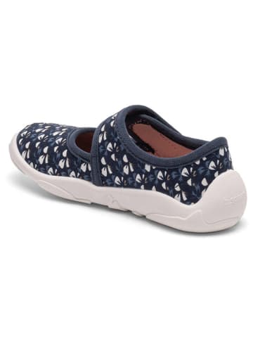 bisgaard Pantoffels donkerblauw/wit
