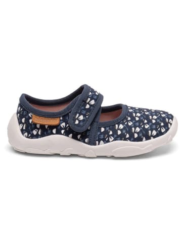 bisgaard Pantoffels donkerblauw/wit
