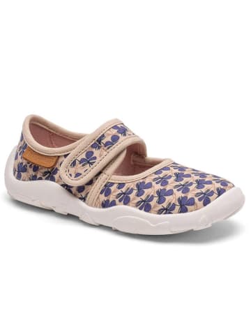 bisgaard Hausschuhe in Beige/ Blau
