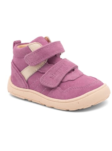 bisgaard Leder-Lauflernschuhe in Lila/ Creme