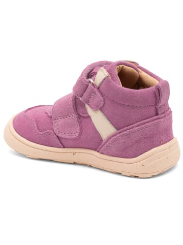 bisgaard Leder-Lauflernschuhe in Lila/ Creme