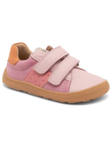 bisgaard Leder-Sneakers in Rosa/ Orange/ Lila