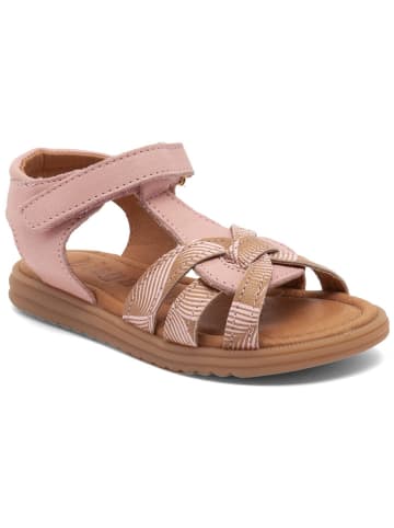 bisgaard Leder-Sandalen in Rosa