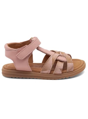 bisgaard Leder-Sandalen in Rosa