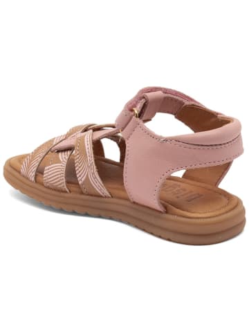 bisgaard Leder-Sandalen in Rosa