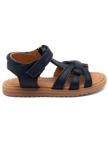 bisgaard Leder-Sandalen in Dunkelblau