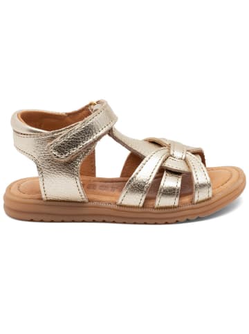 bisgaard Leder-Sandalen in Gold