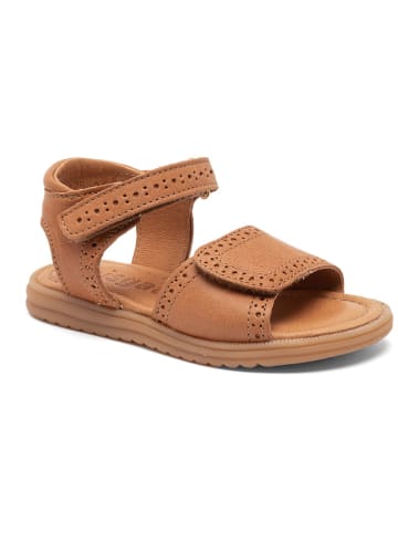 bisgaard Leder-Sandalen in Hellbraun