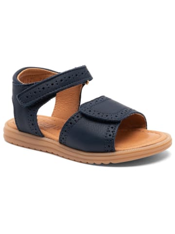 bisgaard Leder-Sandalen in Dunkelblau