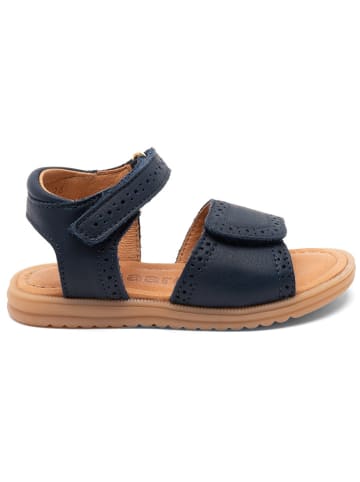 bisgaard Leder-Sandalen in Dunkelblau