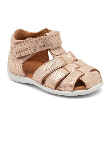 bisgaard Leder-Halbsandalen in Gold