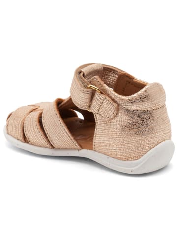 bisgaard Leder-Halbsandalen in Gold