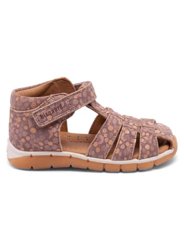 bisgaard Leren enkelsandalen paars/oranje