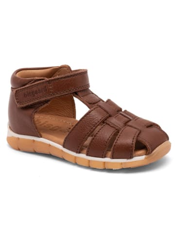 bisgaard Leder-Halbsandalen in Braun