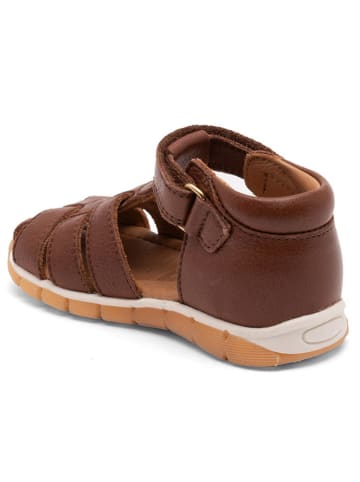 bisgaard Leder-Halbsandalen in Braun