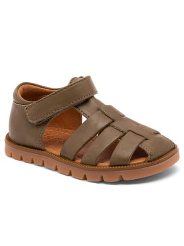 bisgaard Leder-Halbsandalen in Khaki