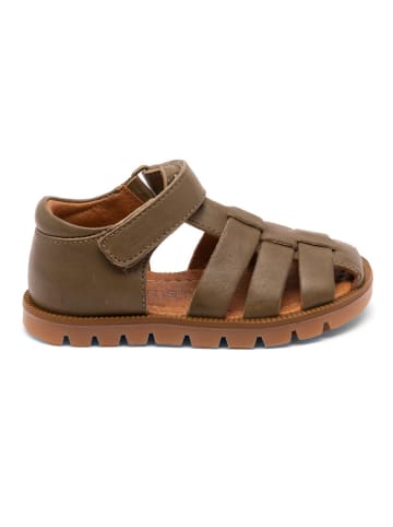 bisgaard Leder-Halbsandalen in Khaki