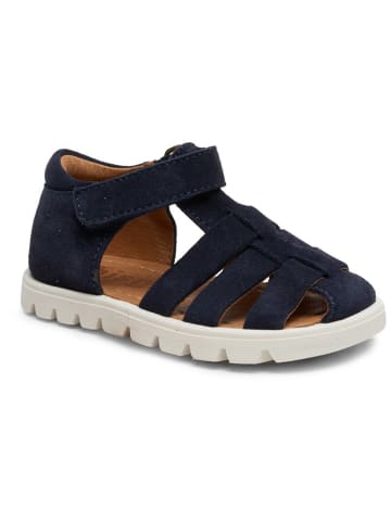 bisgaard Leren enkelsandalen donkerblauw