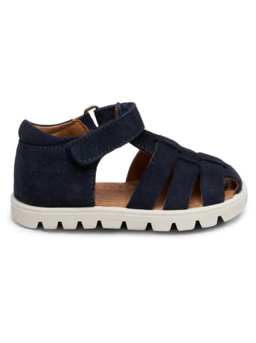 bisgaard Leren enkelsandalen donkerblauw