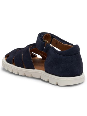 bisgaard Leren enkelsandalen donkerblauw