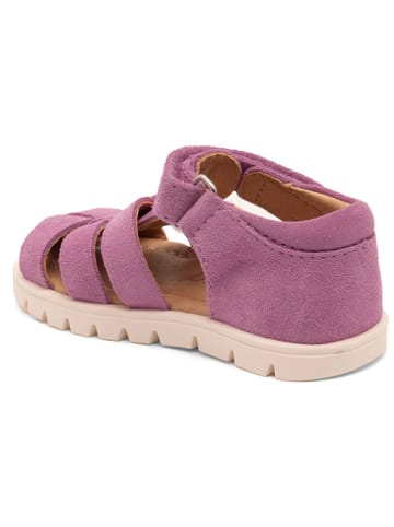 bisgaard Leder-Halbsandalen in Lila