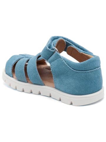 bisgaard Leder-Halbsandalen in Hellblau