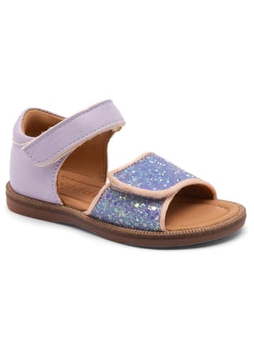 bisgaard Leder-Sandalen in Lila