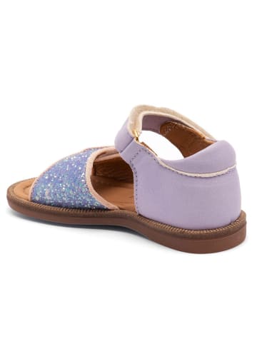 bisgaard Leder-Sandalen in Lila