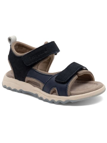 bisgaard Sandalen in Dunkelblau/ Beige