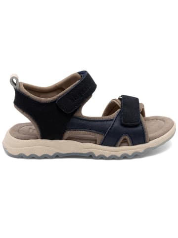 bisgaard Sandalen in Dunkelblau/ Beige