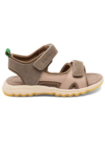 bisgaard Sandalen in Khaki/ Beige
