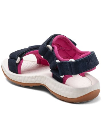 bisgaard Sandalen in Dunkelblau/ Pink