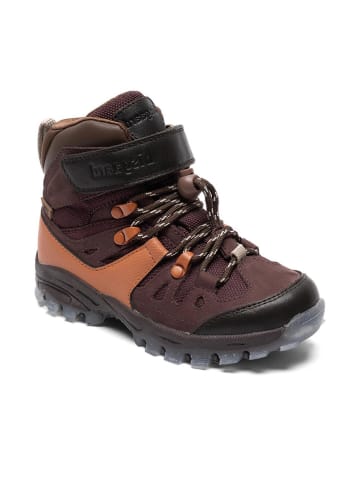 bisgaard Wanderschuhe in Lila/ Braun/ Orange