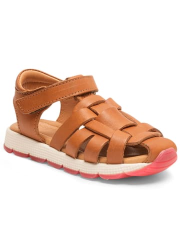 bisgaard Leder-Halbsandalen in Hellbraun