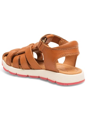 bisgaard Leder-Halbsandalen in Hellbraun
