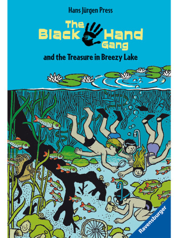 Ravensburger Kinderroman "The Black Hand Gang and the Treasure in Breezy Lake"