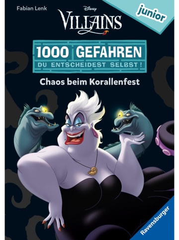 Ravensburger Kinderroman "1000 Gefahren junior - Disney Villains: Chaos beim Korallenfest"