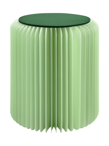 Remember Papierhocker ''Papillon'' in Grün - (H)42 x Ø 36 cm